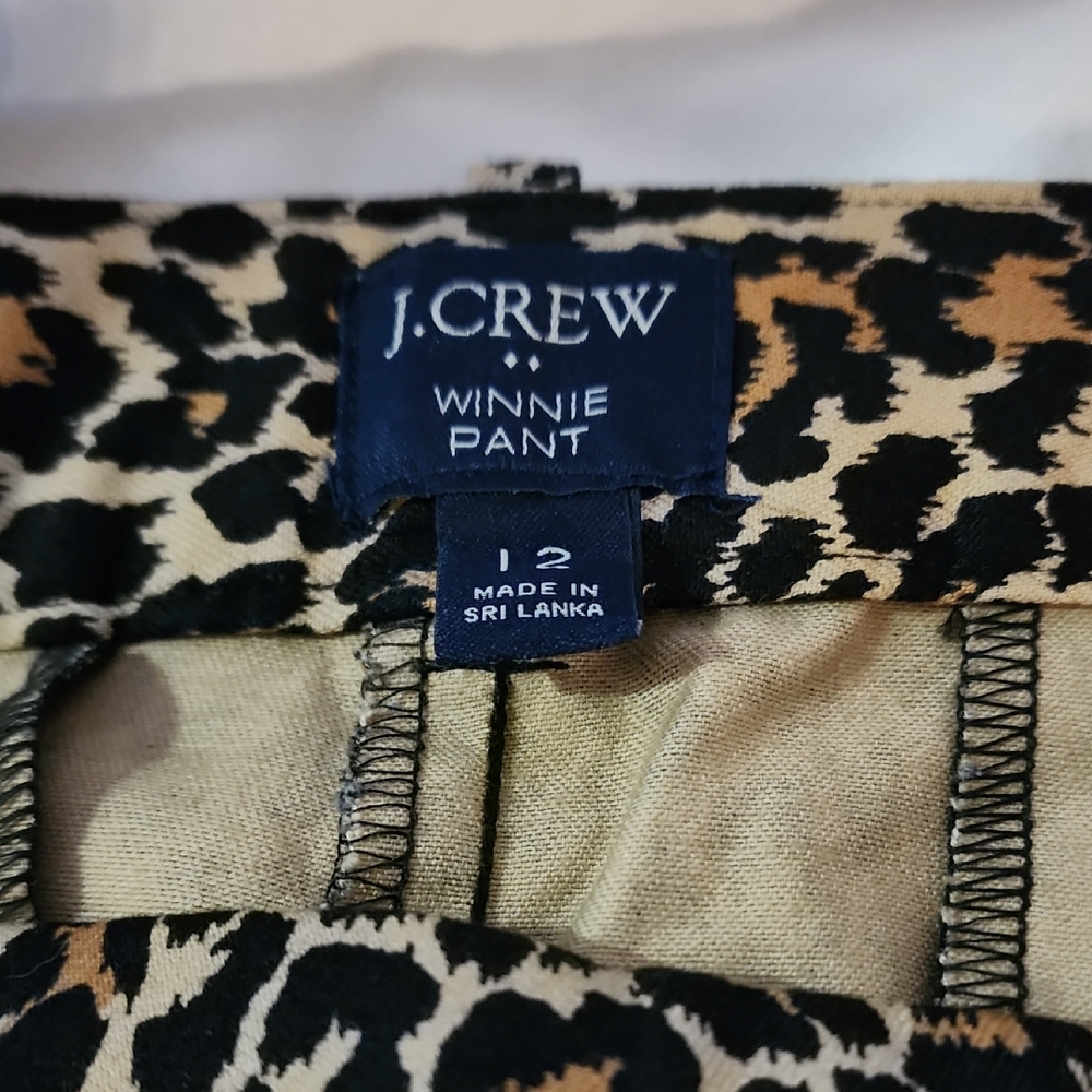J.Crew Leopard Print Winnie Pant